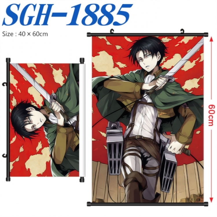 Shingeki no Kyojin Anime digital printed pole style hanging picture Wall Scroll 40x60cm