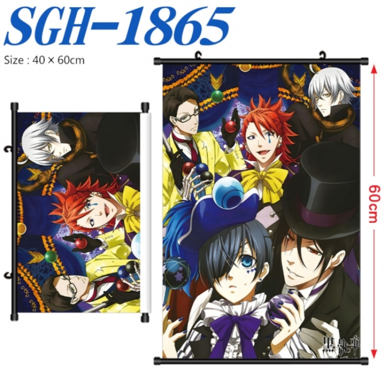 Kuroshitsuji Anime digital printed pole style hanging picture Wall Scroll 40x60cm