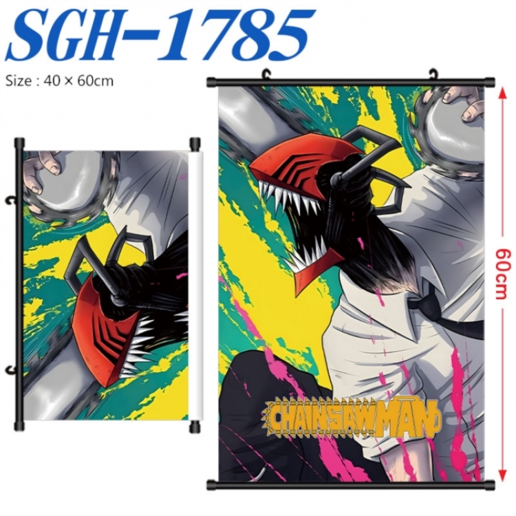 Chainsaw Man Anime digital printed pole style hanging picture Wall Scroll 40x60cm