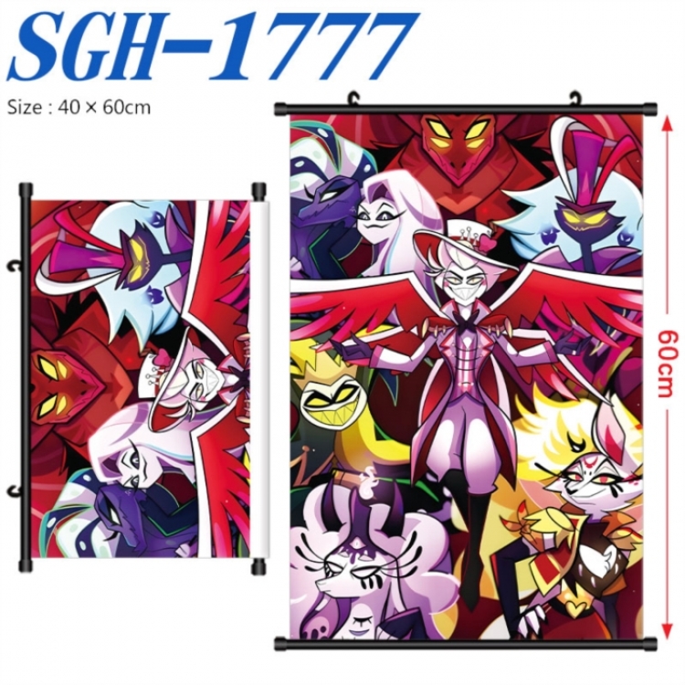 Hazbin Hotel Anime digital printed pole style hanging picture Wall Scroll 40x60cm