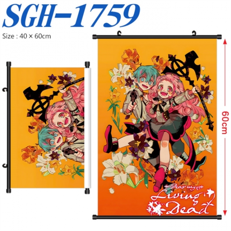 Toilet-bound Hanako-kun Anime digital printed pole style hanging picture Wall Scroll 40x60cm