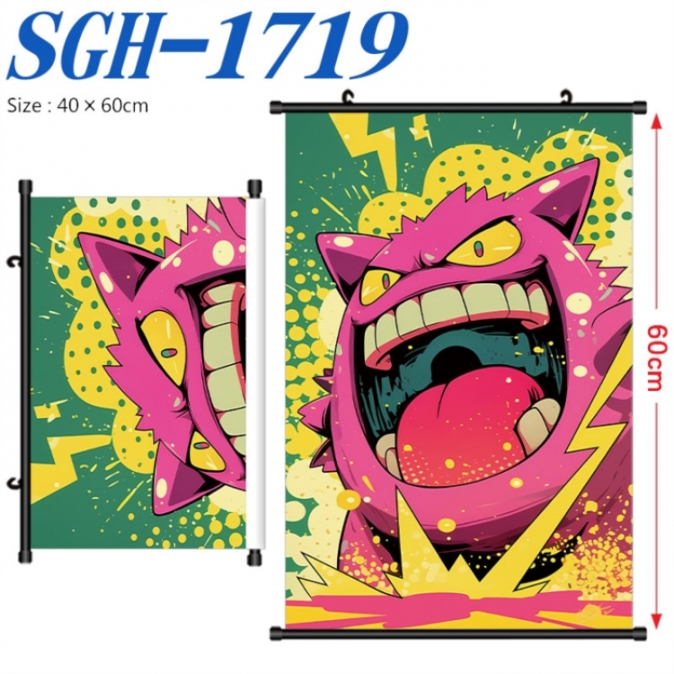 Pokemon Anime digital printed pole style hanging picture Wall Scroll 40x60cm