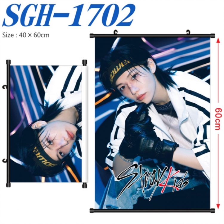 StrayKids Anime digital printed pole style hanging picture Wall Scroll 40x60cm