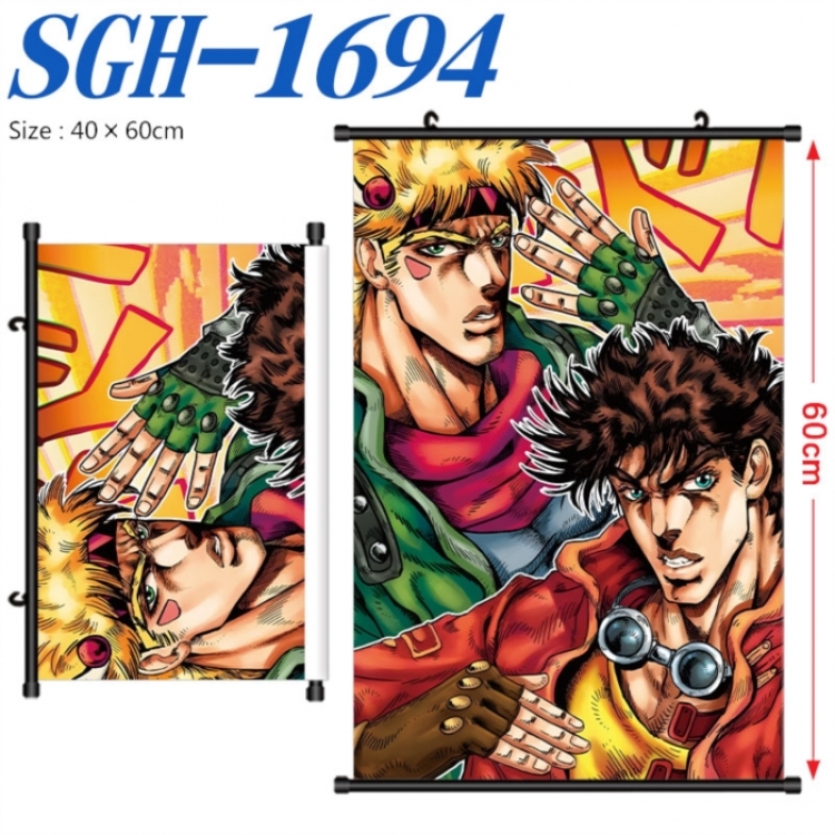 JoJos Bizarre Adventure Anime digital printed pole style hanging picture Wall Scroll 40x60cm