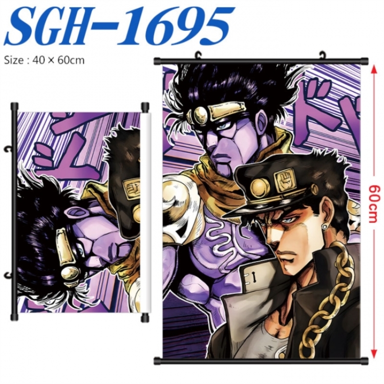 JoJos Bizarre Adventure Anime digital printed pole style hanging picture Wall Scroll 40x60cm