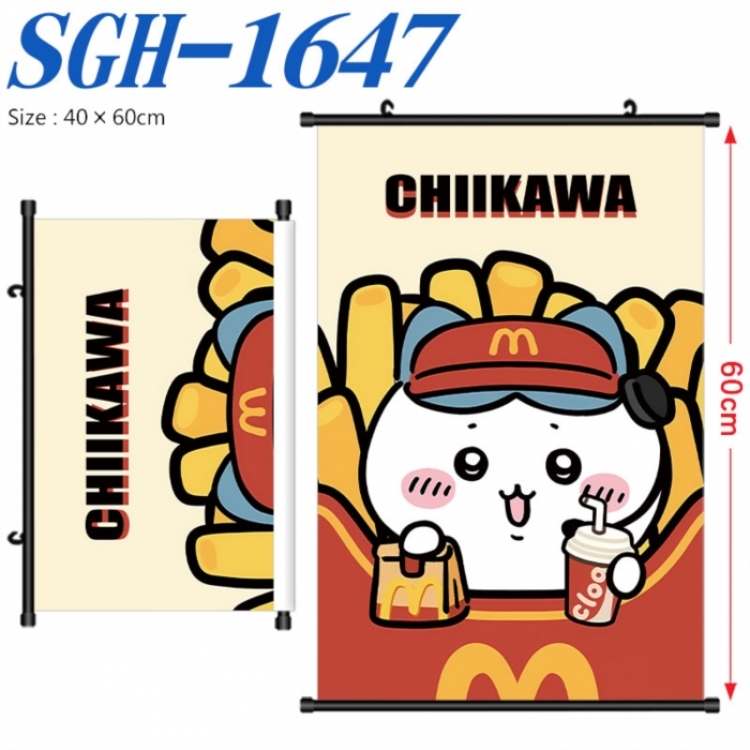 Chiikawa Anime digital printed pole style hanging picture Wall Scroll 40x60cm