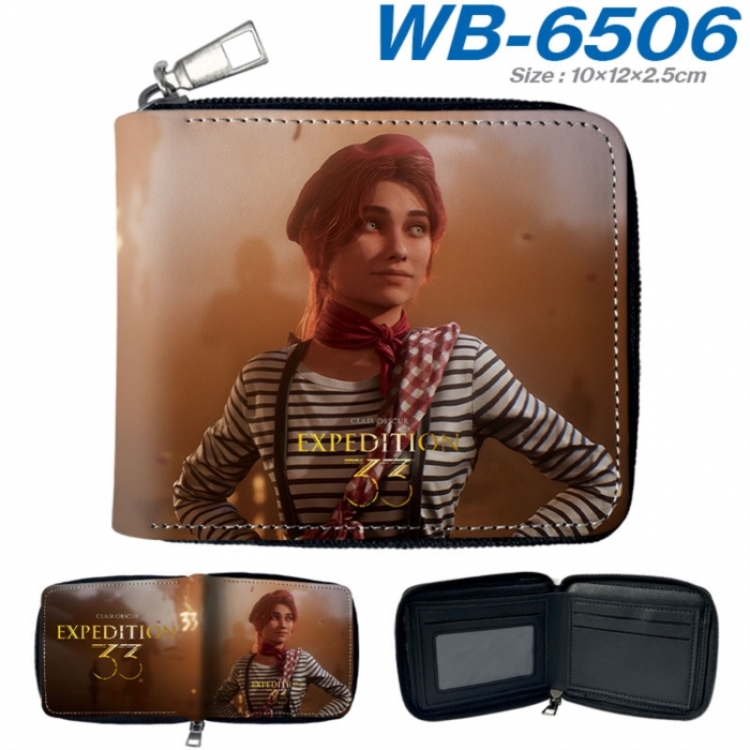Clair Obscur: Expedition 33 Anime color short full zip folding wallet 10x12x2.5cm