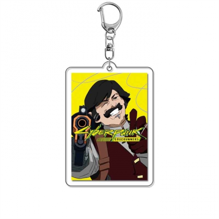 Cyberpunk Anime Acrylic Keychain Charm price for 5 pcs