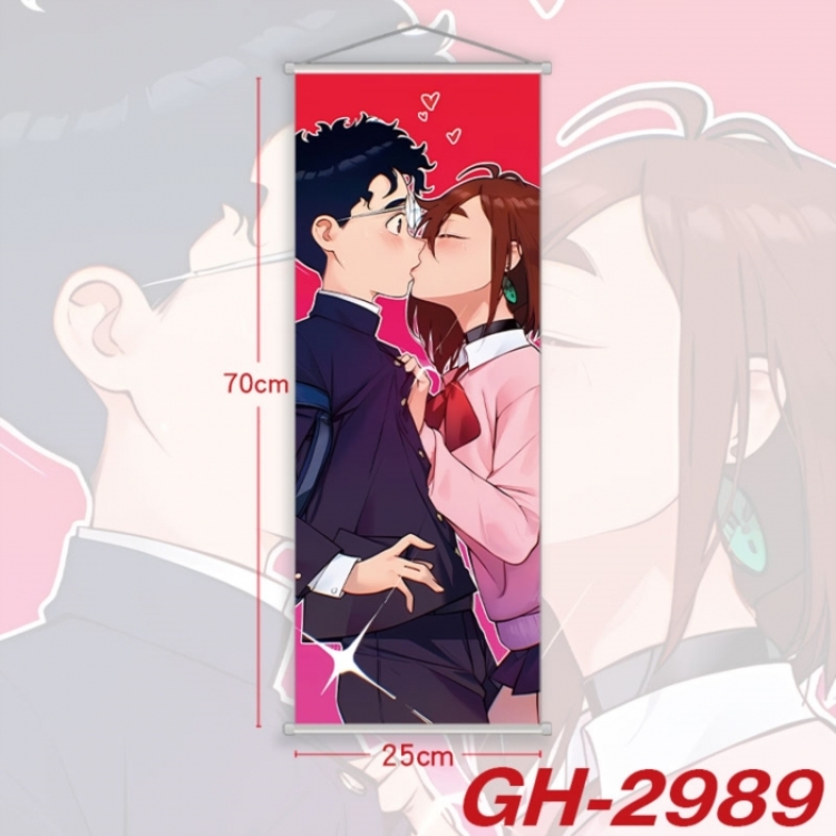 DANDADAN Plastic Rod Cloth Small Hanging Canvas Painting Wall Scroll 25x70cm price for 5 pcs