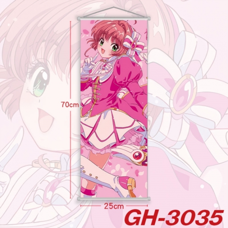Card Captor Sakura Plastic Rod Cloth Small Hanging Canvas Painting Wall Scroll 25x70cm price for 5 pcs