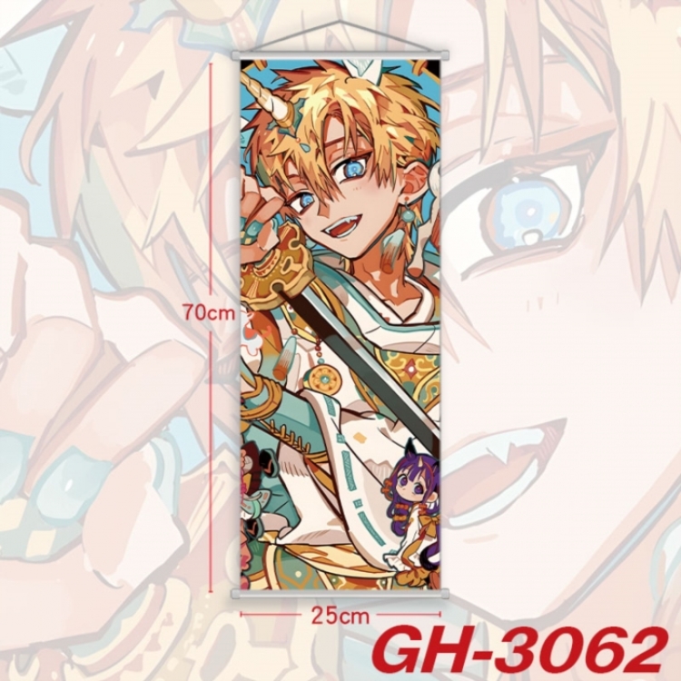 Toilet-bound Hanako-kun Plastic Rod Cloth Small Hanging Canvas Painting Wall Scroll 25x70cm price for 5 pcs