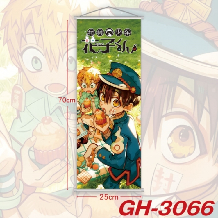Toilet-bound Hanako-kun Plastic Rod Cloth Small Hanging Canvas Painting Wall Scroll 25x70cm price for 5 pcs