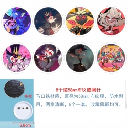 Hazbin Hotel Anime Round cloth...