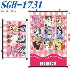 Bluey Anime digital printed po...