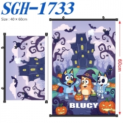 Bluey Anime digital printed po...