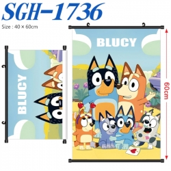Bluey Anime digital printed po...