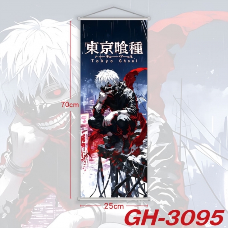 Tokyo Ghoul Plastic Rod Cloth Small Hanging Canvas Painting Wall Scroll 25x70cm price for 5 pcs