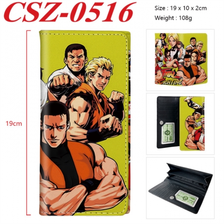 City of the Wolves Anime peripheral long three fold wallet 19x10x2cm