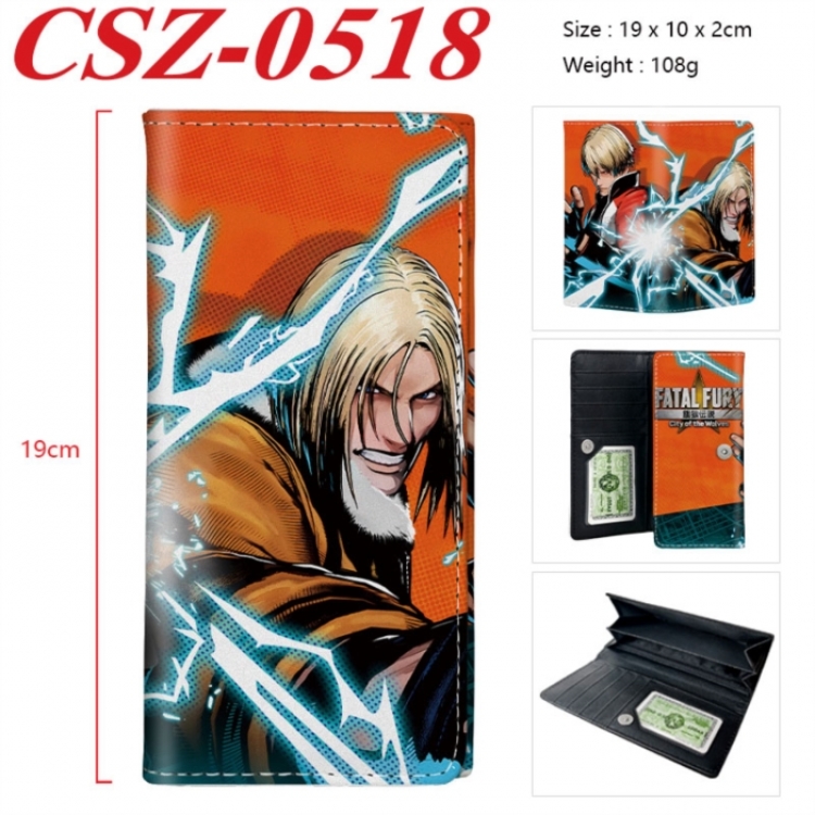 City of the Wolves Anime peripheral long three fold wallet 19x10x2cm