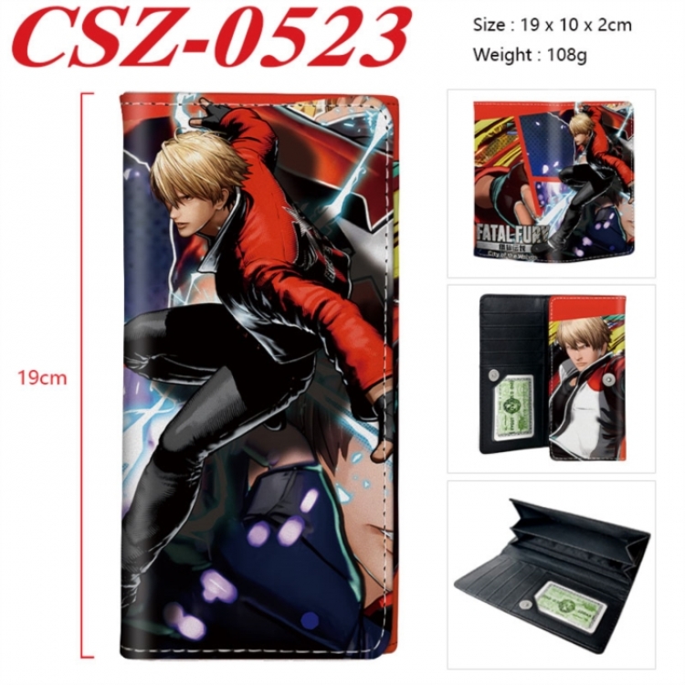 City of the Wolves Anime peripheral long three fold wallet 19x10x2cm