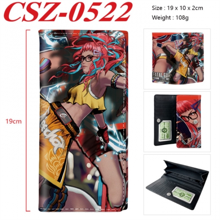 City of the Wolves Anime peripheral long three fold wallet 19x10x2cm