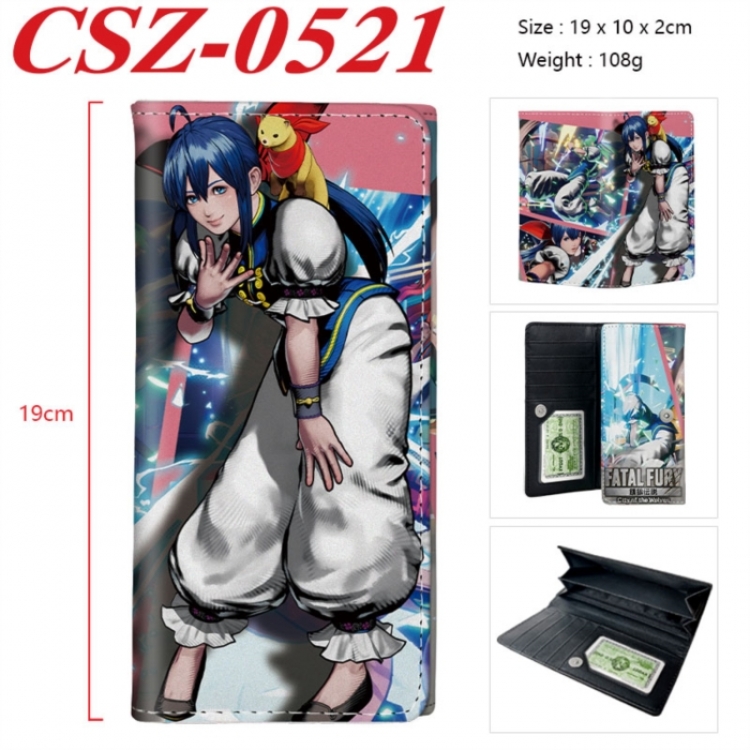 City of the Wolves Anime peripheral long three fold wallet 19x10x2cm