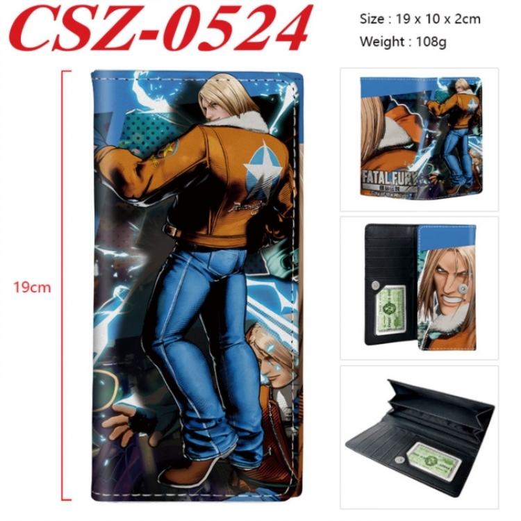 City of the Wolves Anime peripheral long three fold wallet 19x10x2cm
