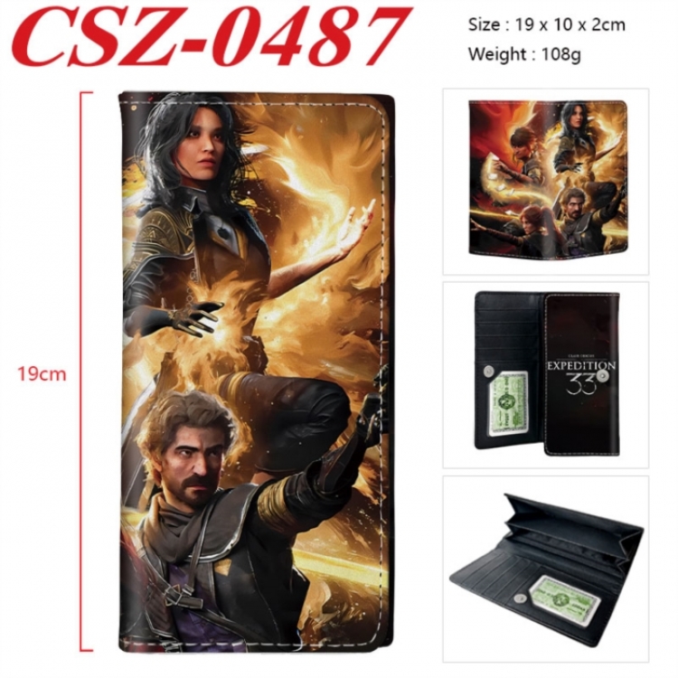 Clair Obscur: Expedition 33 Anime peripheral long three fold wallet 19x10x2cm