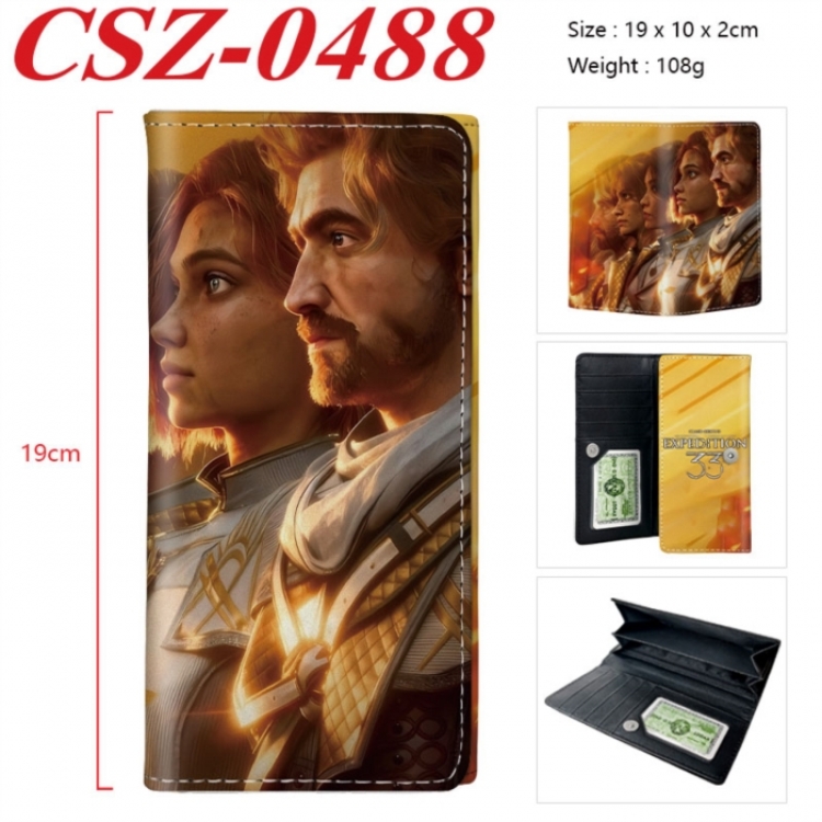 Clair Obscur: Expedition 33 Anime peripheral long three fold wallet 19x10x2cm