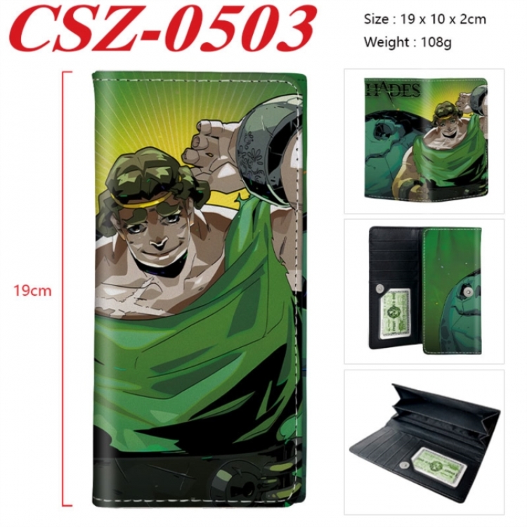 Hades Anime peripheral long three fold wallet 19x10x2cm