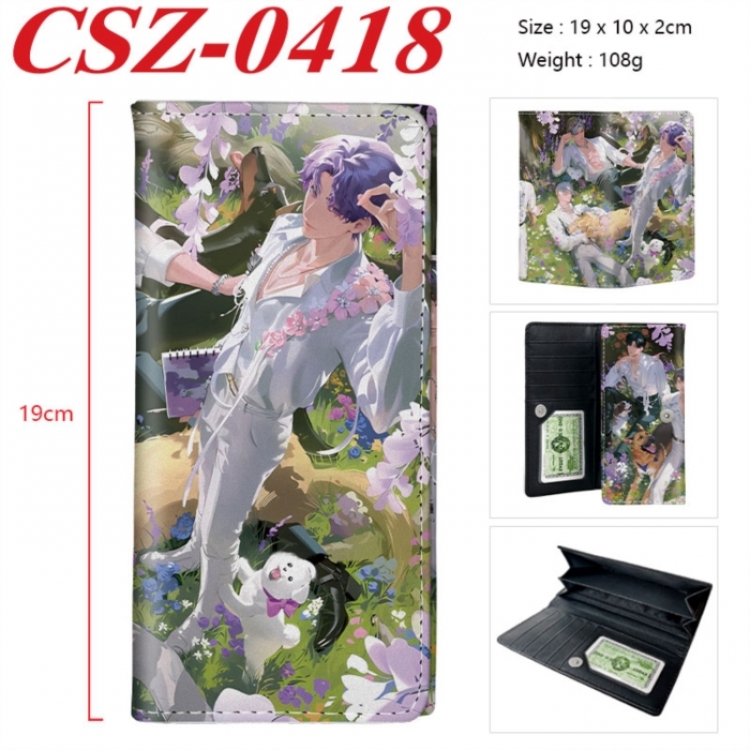 Love and Deepspac Anime peripheral long three fold wallet 19x10x2cm