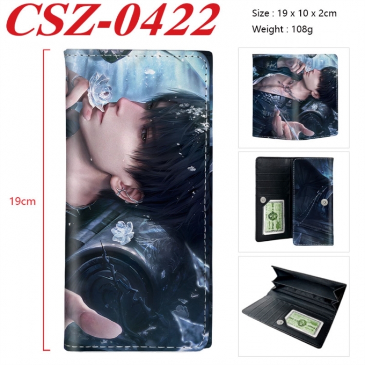 Love and Deepspac Anime peripheral long three fold wallet 19x10x2cm