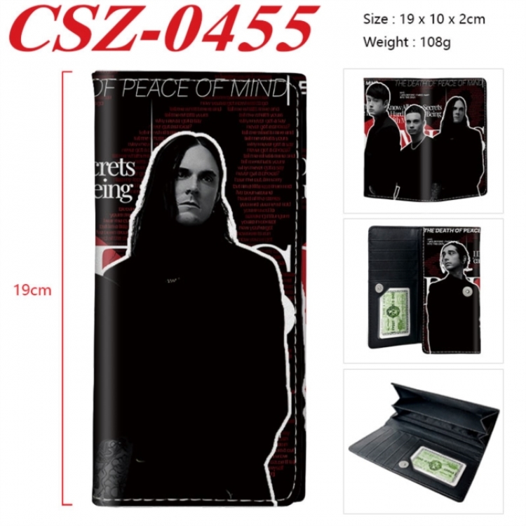 Bad Omens Anime peripheral long three fold wallet 19x10x2cm