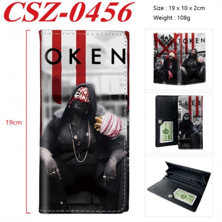 Sleep Token Anime peripheral long three fold wallet 19x10x2cm