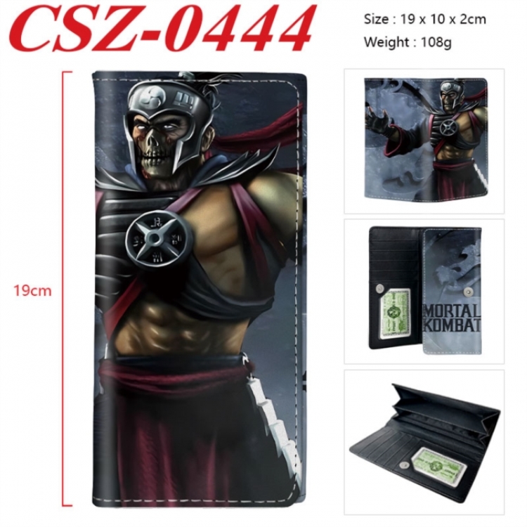 Mortal Kombat Anime peripheral long three fold wallet 19x10x2cm