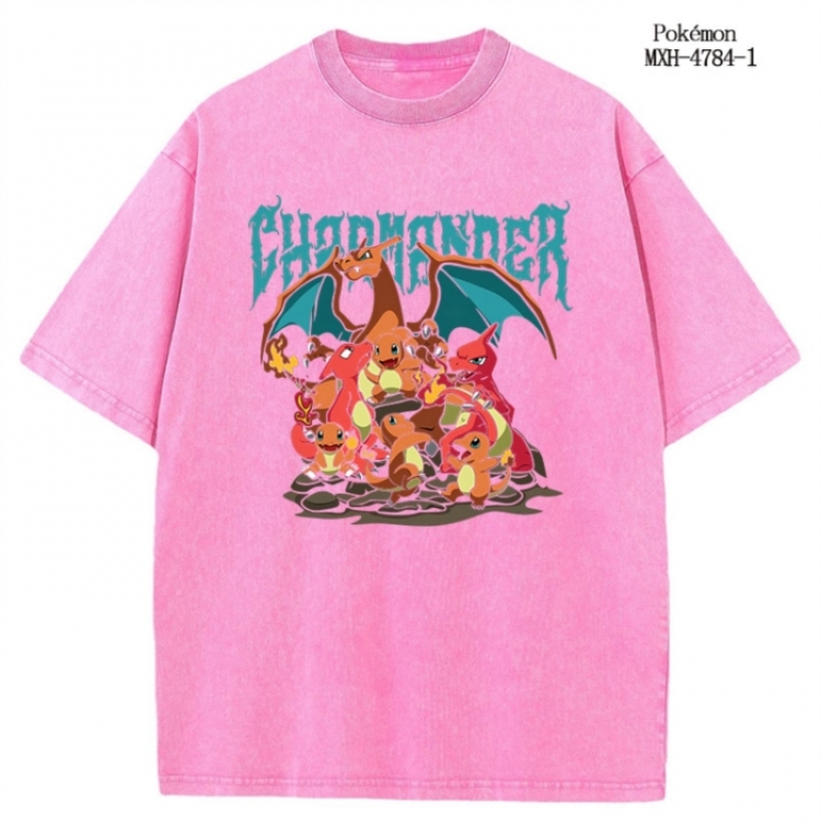 Demon Slayer Kimets Anime peripheral pure cotton washed and worn T-shirt from S to 2XL