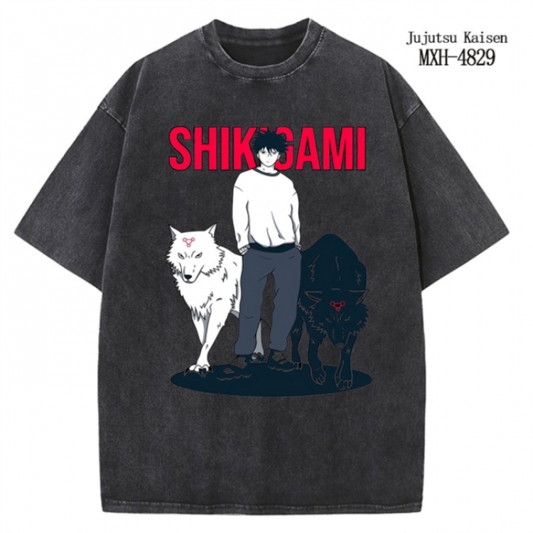Jujutsu Kaisen Anime peripheral pure cotton washed and worn T-shirt from S to 2XL