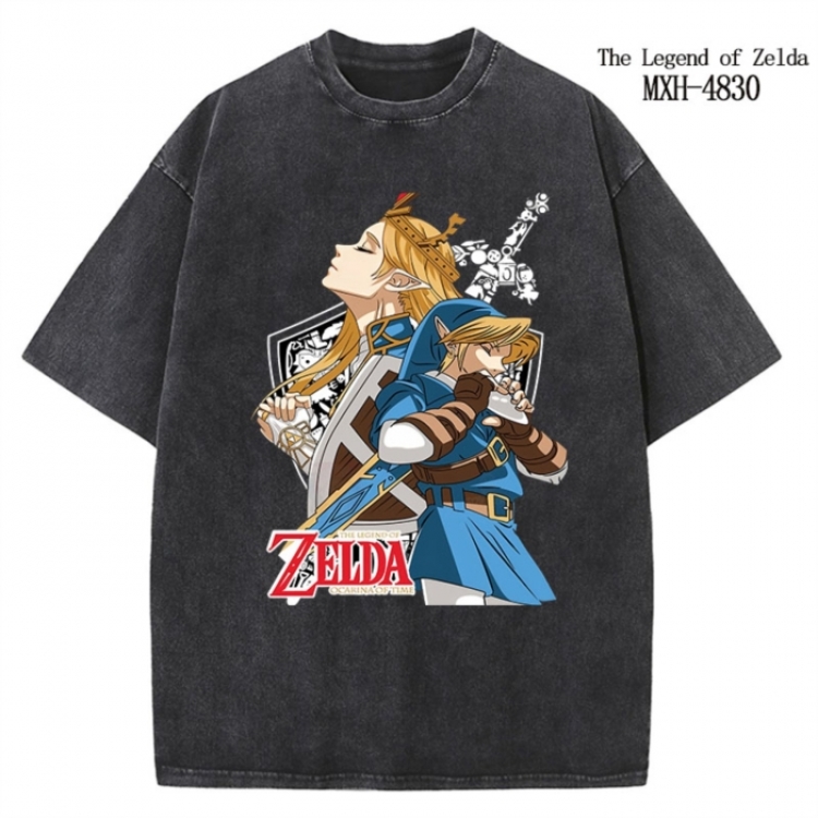 The Legend of Zelda Anime peripheral pure cotton washed and worn T-shirt from S to 2XL