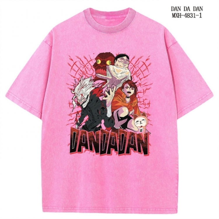 DANDADAN Anime peripheral pure cotton washed and worn T-shirt from S to 2XL