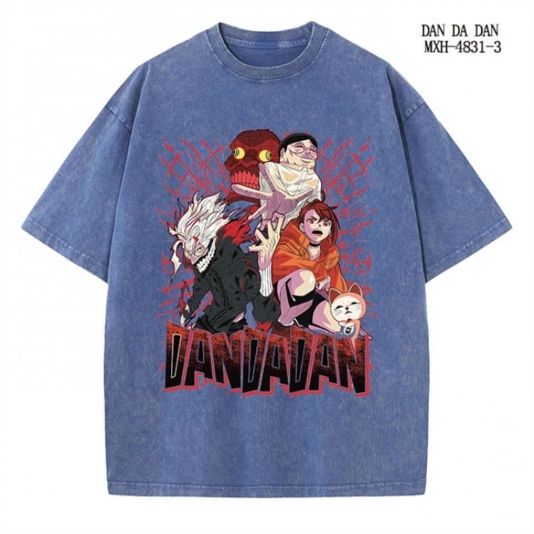 DANDADAN Anime peripheral pure cotton washed and worn T-shirt from S to 2XL