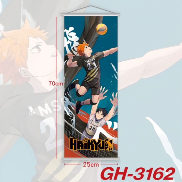 Haikyuu!! Plastic Rod Cloth Small Hanging Canvas Painting Wall Scroll 25x70cm price for 5 pcs
