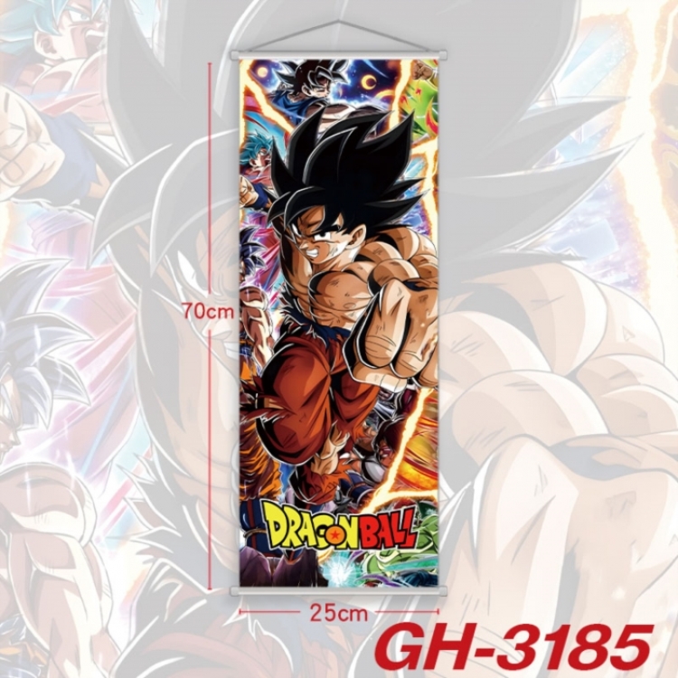 DRAGON BALL Plastic Rod Cloth Small Hanging Canvas Painting Wall Scroll 25x70cm price for 5 pcs