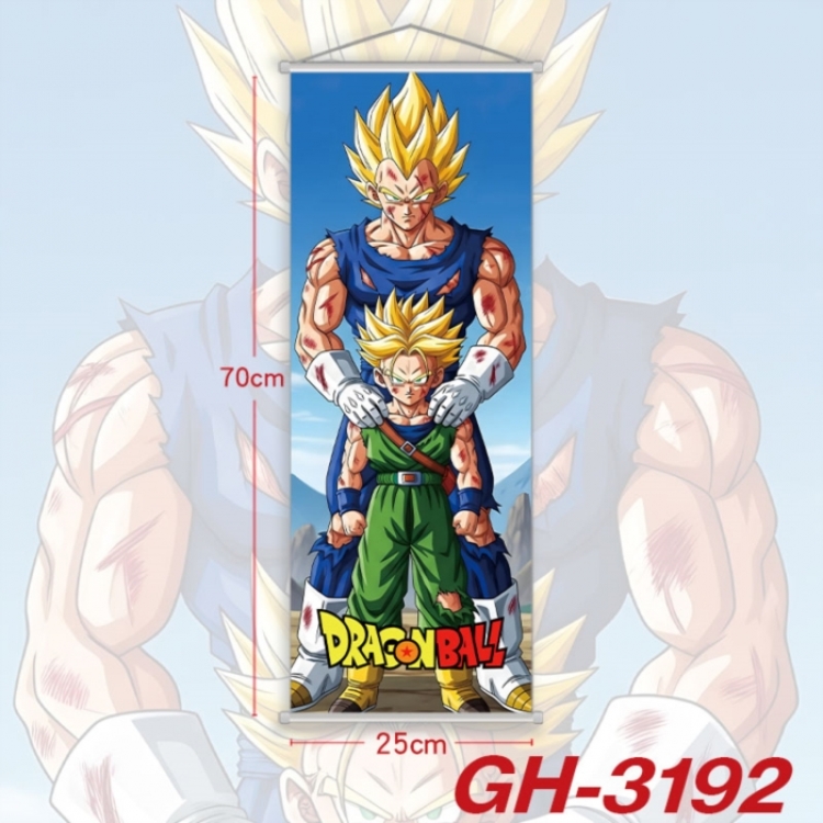 DRAGON BALL Plastic Rod Cloth Small Hanging Canvas Painting Wall Scroll 25x70cm price for 5 pcs