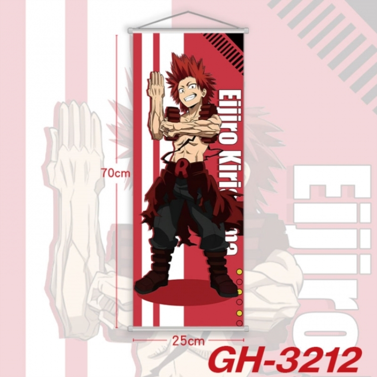 My Hero Academia Plastic Rod Cloth Small Hanging Canvas Painting Wall Scroll 25x70cm price for 5 pcs