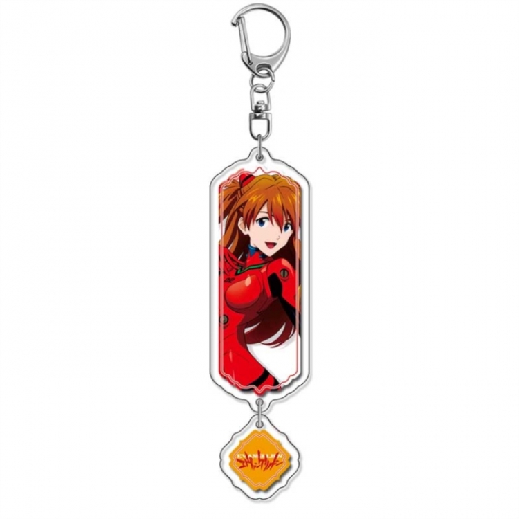 EVA  Anime peripheral acrylic keychain Long pendant 8.5cm price for 5 pcs