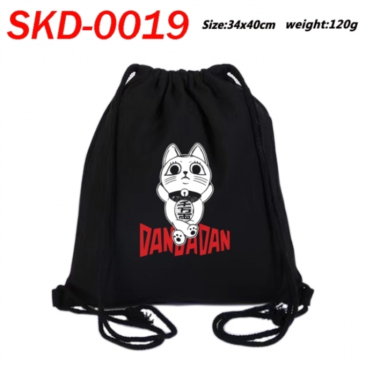 DANDADAN Anime themed Canvas Drawstring Backpack Tote Bag 34x40cm