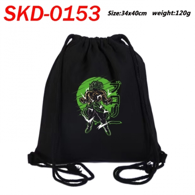 DRAGON BALL Anime themed Canvas Drawstring Backpack Tote Bag 34x40cm