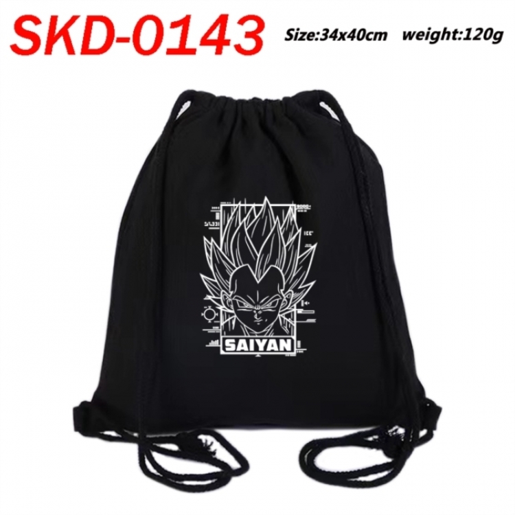 DRAGON BALL Anime themed Canvas Drawstring Backpack Tote Bag 34x40cm