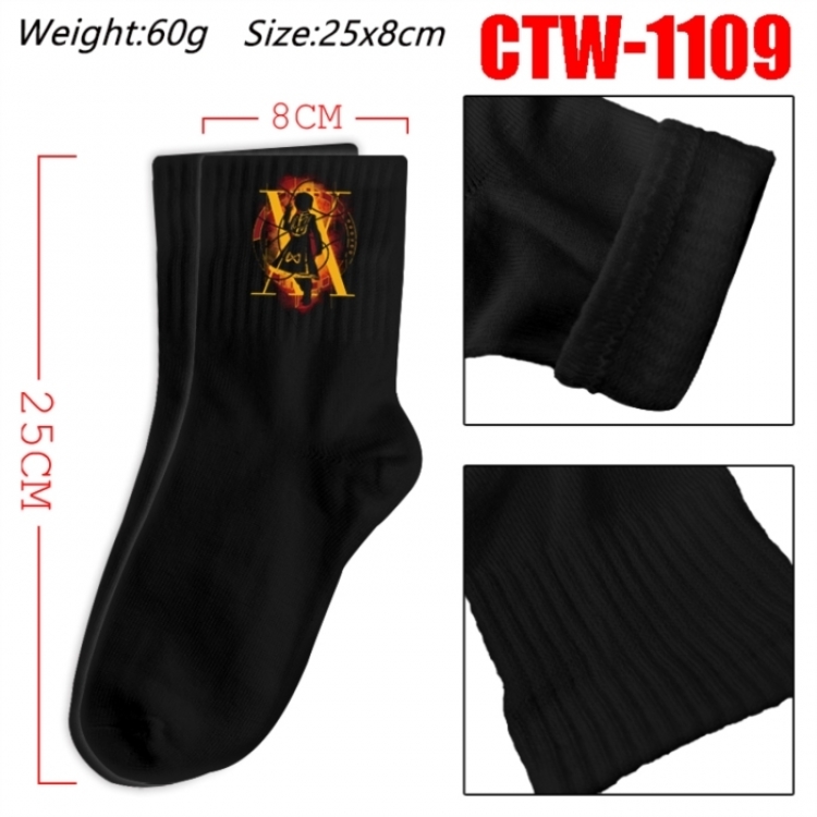 HunterXHunter Anime Print Long Crew Cotton Socks 25x8cm