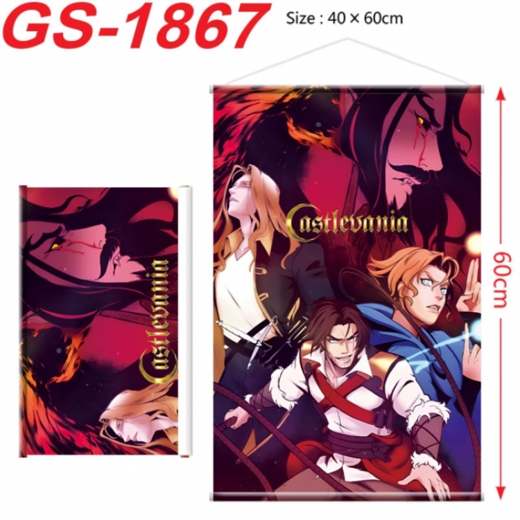 CASTLEVANIA Anime digital printing hanging rope hanging Wall Scroll 40x60cm
